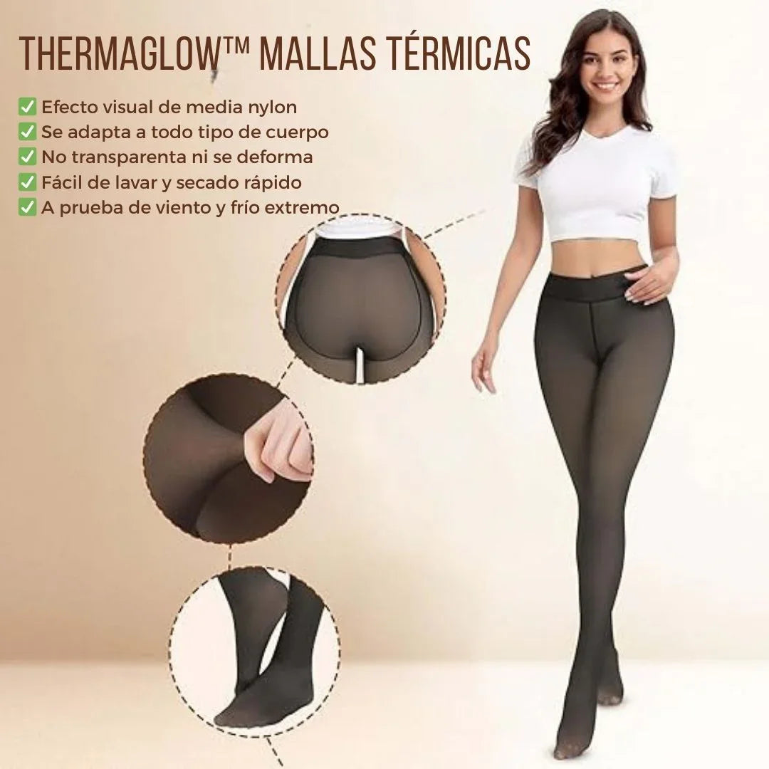 Mallas térmicas Thermaglow para mujer, efecto media nylon, cómodas, resistentes y a prueba de frío. ¡Luce increíble y siente el confort!